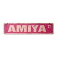 thumbnail image 1 of AMIYA Vintage Plastic Street Sign Childrens Name Room Sign | Indoor/Outdoor |  24" Wide, 1 of 4