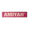 thumbnail image 1 of AMIYAH Vintage Plastic Street Sign Childrens Name Room Sign | Indoor/Outdoor |  36" Wide, 1 of 4