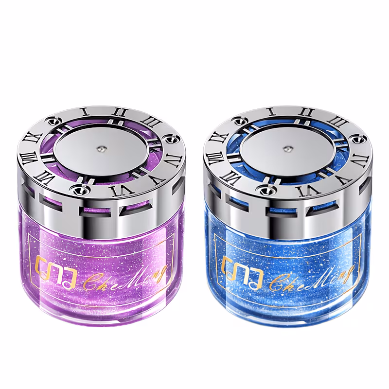 AMK 2 Pack Solid Car Fragrance Balm, Lavender & Wilderness Fresh Scent, Long Lasting Light Aroma Air Freshener for Car Interior & Small Spaces