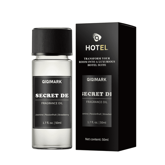 AMK Secret De Fragrance Oil for Diffusers, Hotel Inspired Aroma Oil Refill, Jasmine Passionfruit Strawberry Scent, 1.7 fl oz (50 mL)
