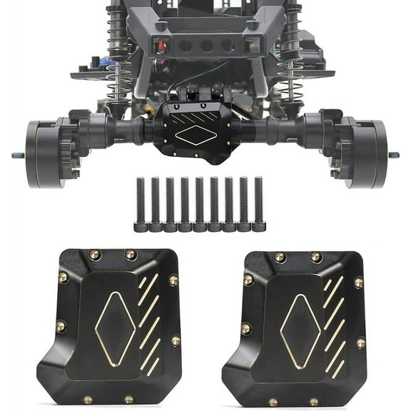 AMK TRX4 Brass Diff Cover 2PCS Front and Rear Axle Diff Cover TRX4 TRX6 Portal Axle Housing