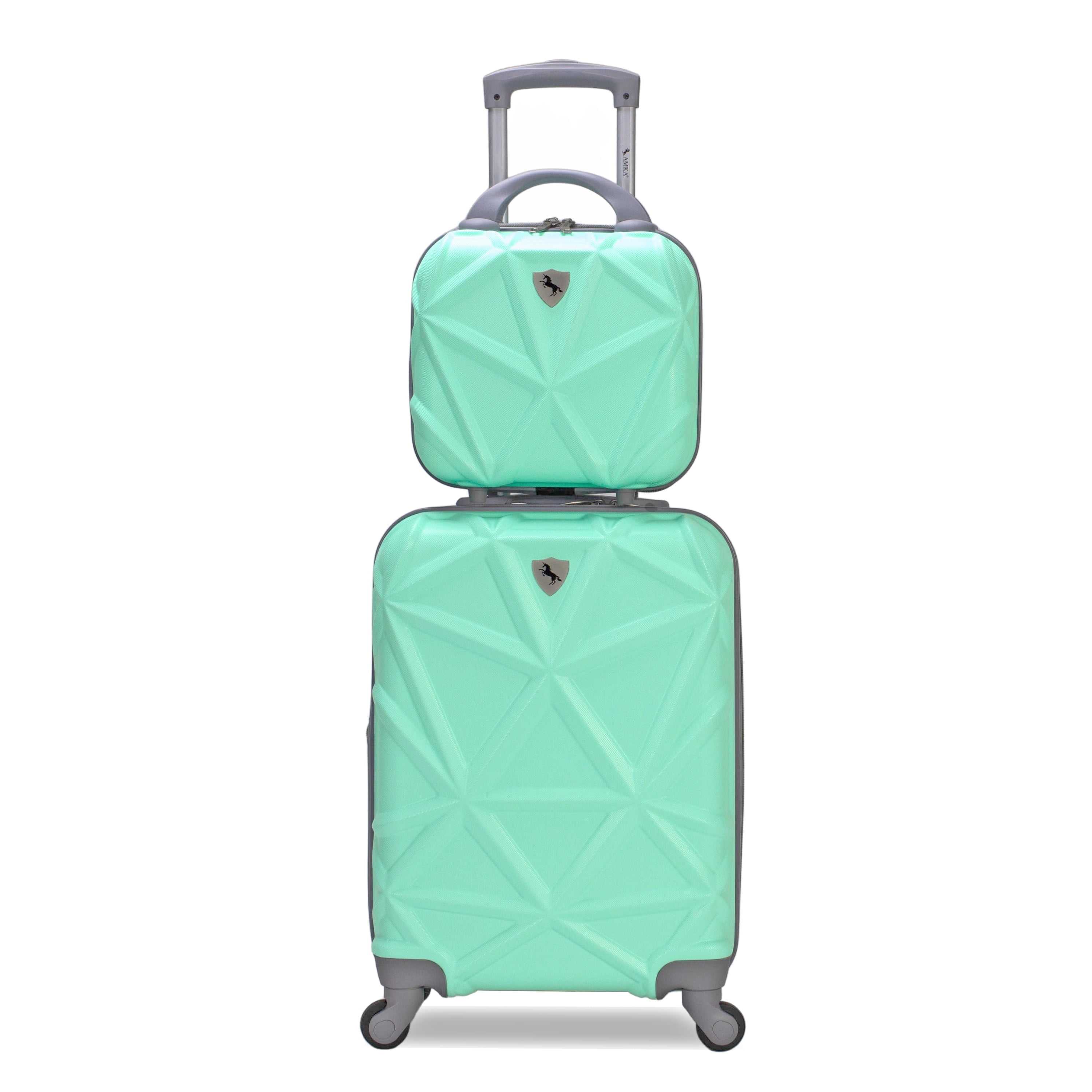 AMKA - Gem Hardside Carry On and Weekender Luggage Set, Hard Sided