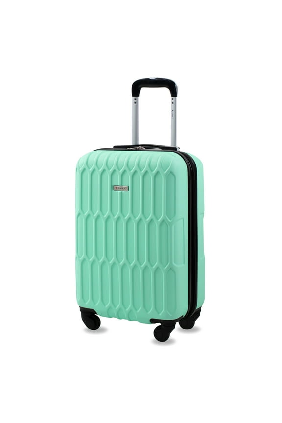 Honeycomb 22 in. Mint Carry-On Expandable Spinner Suitcase