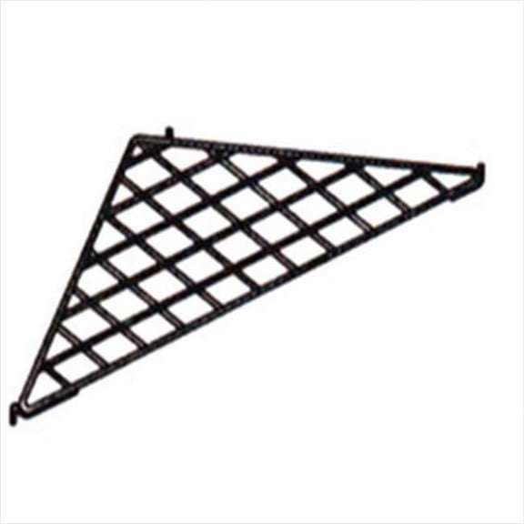 AMKO 16-001CH Grid Triangular Shelf, Chrome