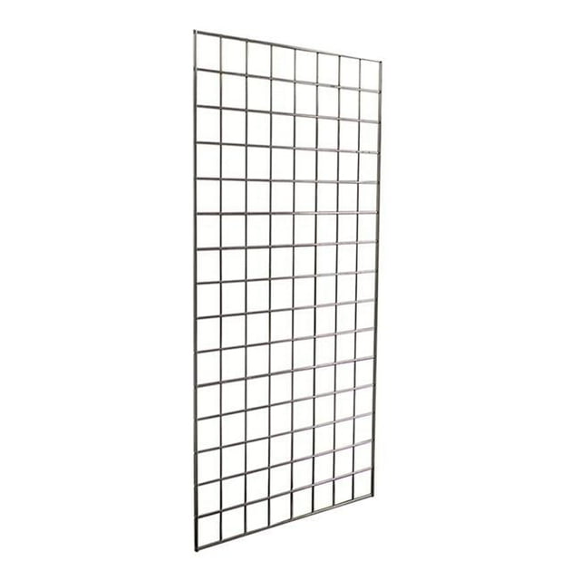 AMKO 2 x 6 ft. Gridwall Panels, Chrome