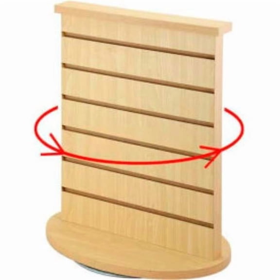 AMKO Displays B1224104 Rotating Countertop Display - 18 x 12 x 21.5 in. - Maple