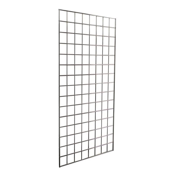 AMKO GP24 2 x 4 ft. Gridwall Panels, Chrome
