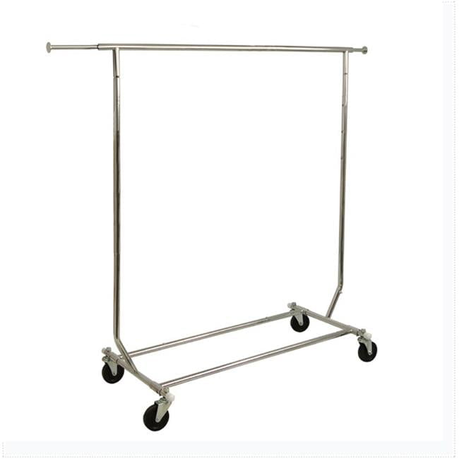 AMKO RCS-1-CH Heavy Duty Single Collapsible Rolling Rack - Walmart.com
