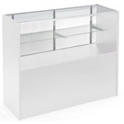 AMKO 48 in. Full Vision Showcase, White