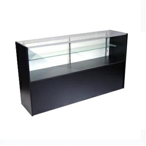 AMKO SCH4B 48 in. Half Vision Showcase, Black