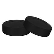 AMLESO 2 Pieces Ice Hockey Puck Hockey Ball Durable Simple to Use Multipurpose for Teenagers Professionals Kids Practice Competition Black