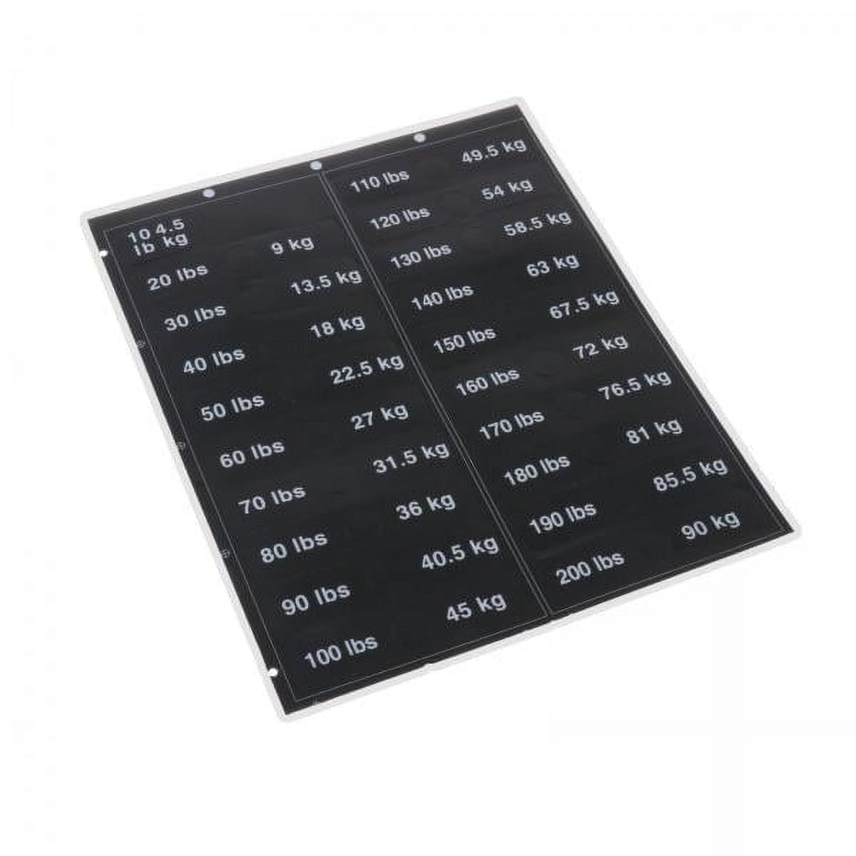 AMLESO 2x 1 Sheet Weight Stack Labels Weight Stickers Weighted Block ...