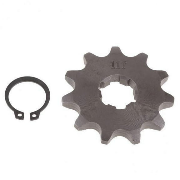 AMLESO 2xTooth Front Engine Sprocket for SDG 110cc 125cc Dirt Bike ATV 420-11T-17mm , Black, 2 Pcs