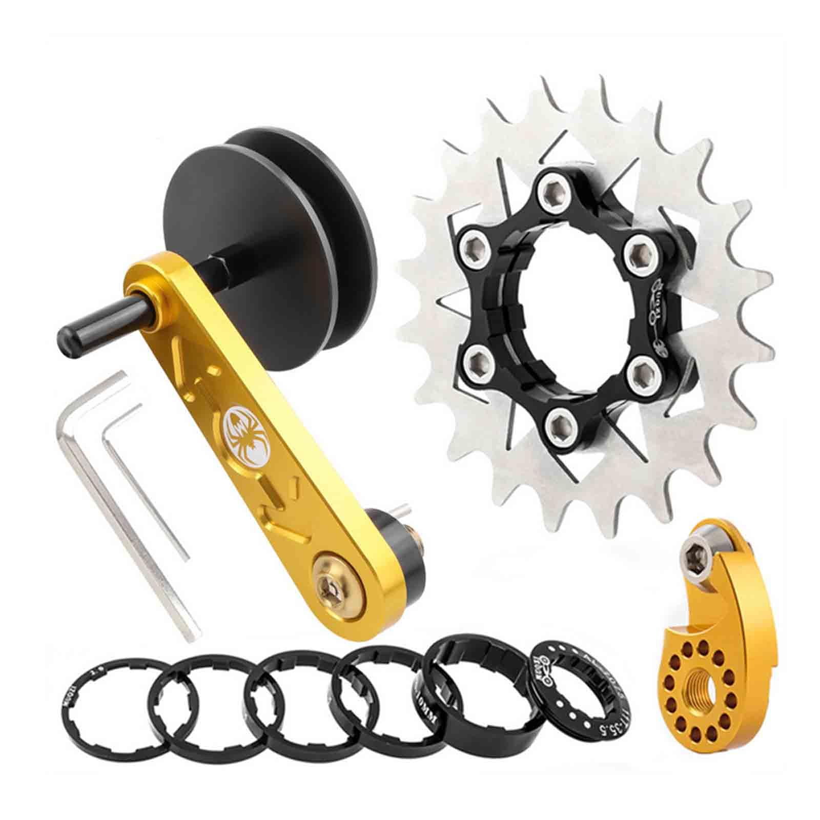 AMLESO Bike Single Speed Conversion Set Torque Regulator 20T Flywheel