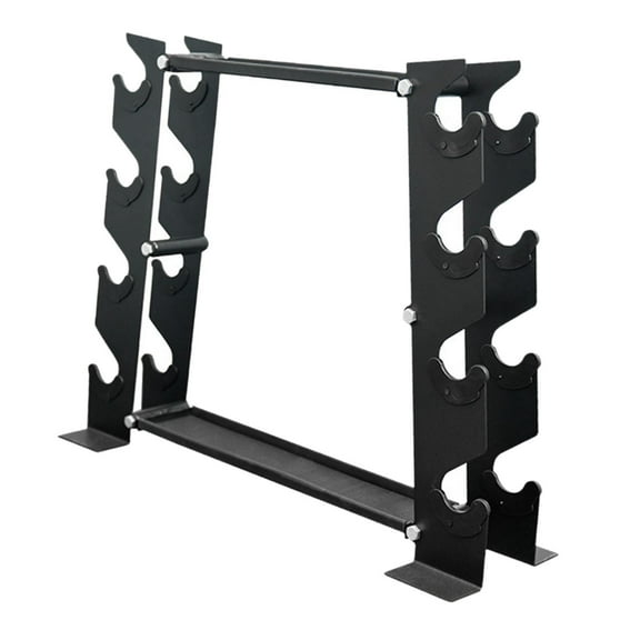 AMLESO Dumbbell Weight Rack A Frame Dumbbell Rack Stable Heavy Duty 4 Tiers Dumbbell Holder for Home Gym Workout Fitness (Rack Only)