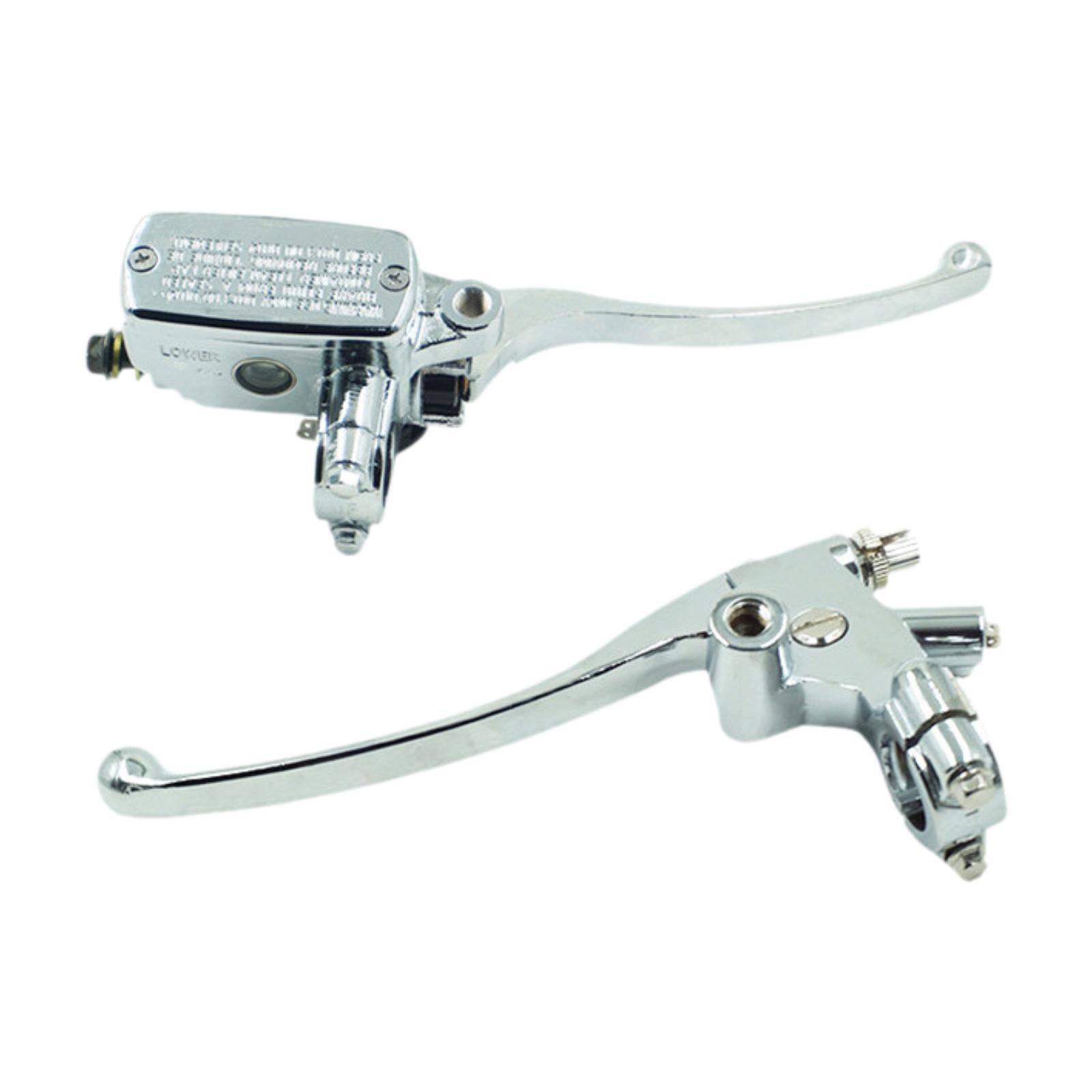 AMLESO Generic Hydraulic Brake Control Clutch Lever Spare Part Replacement,Easy Installation Motorcycle Handlebar Mount 22mm 7/8inch