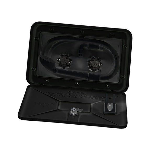 AMLESO Generic Shower Box Kit Accessories Practical Easy to Use Manual Opening Parts Replacement for Travel Trailer Motorhome Black