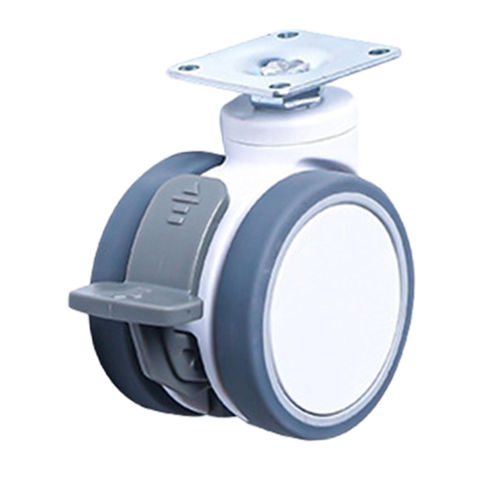 AMLESO Heavy Duty Castor Transport Castors Wheel with Brake Replacement