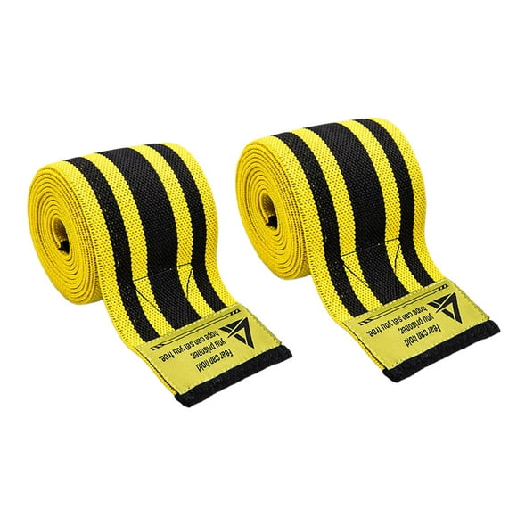 AMLESO Knee Wraps (Pair) for Men Women, Ideal for Cross Training, Gym Workouts, Weightlifting, Powerlifting, Knee Straps for Squats