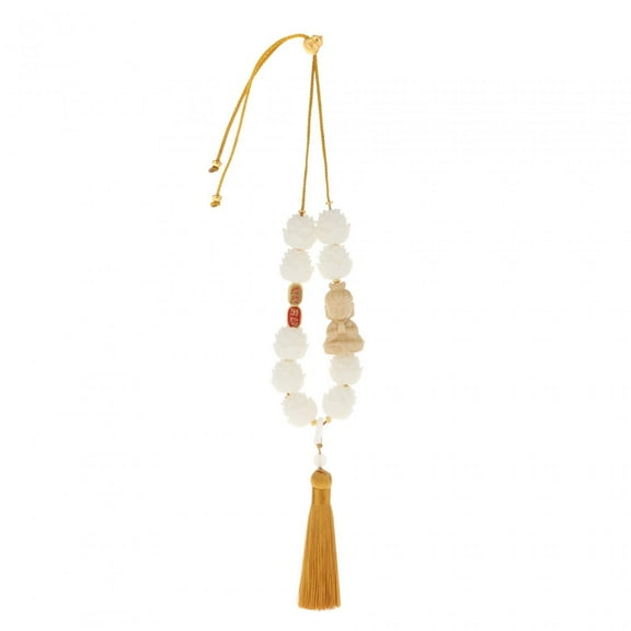 AMLESO Lotus Beads Car Pendant Car Hanging Decoration Resin Auto Interior Dangle Dangling Ornament Auto Accessories for SUV Car D