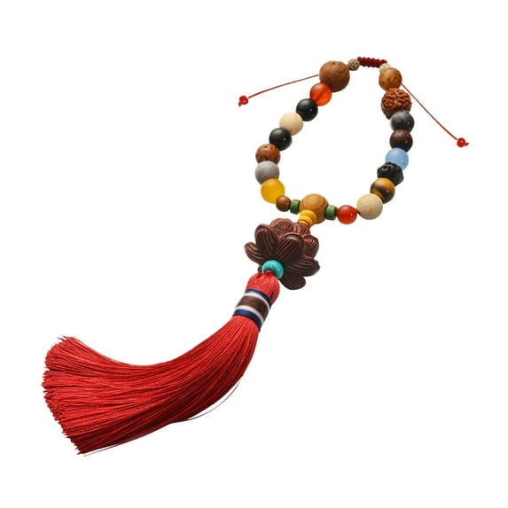 AMLESO Lotus Car Hanging Decor Car Interior Accessories ,Lucky Car Hanging Ornament Car Pendant for Car Bedroom Office Women