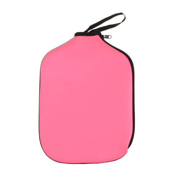 AMLESO Neoprene Paddle Cover Pickleball Head Cover Case Storage Carrier with Strap Pouch Racket Sleeve Racket Protection for Outdoor Pink