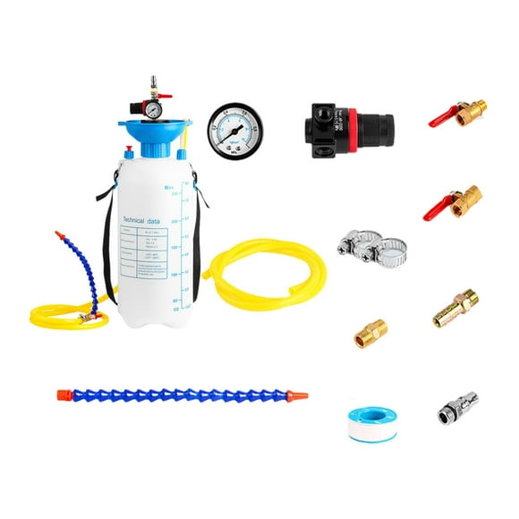AMLESO Pneumatic Fluid Pump Fluid Evacuator and Filler with Adapters Atf Filler Pump Gearbox Oil Filler 8L