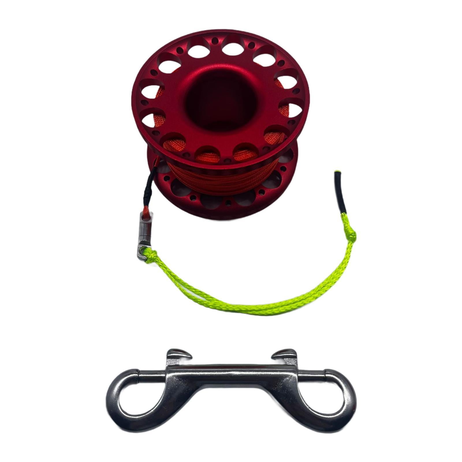 AMLESO Scuba Diving Reel with Double Ended Bolt Snap Clip, Diving Spool ...