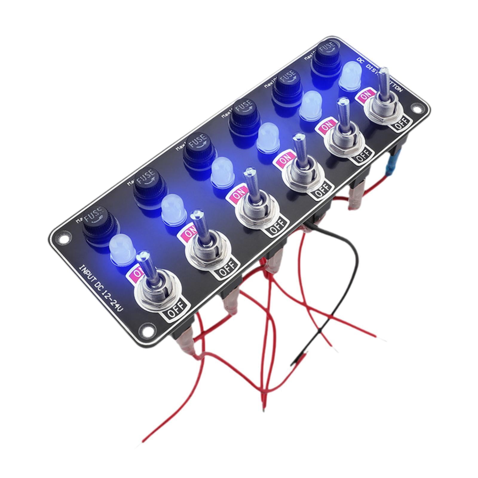 AMLESO Toggle Switch Panel 12 V 24 V Easy to Use Vehicles Motorhomes ...