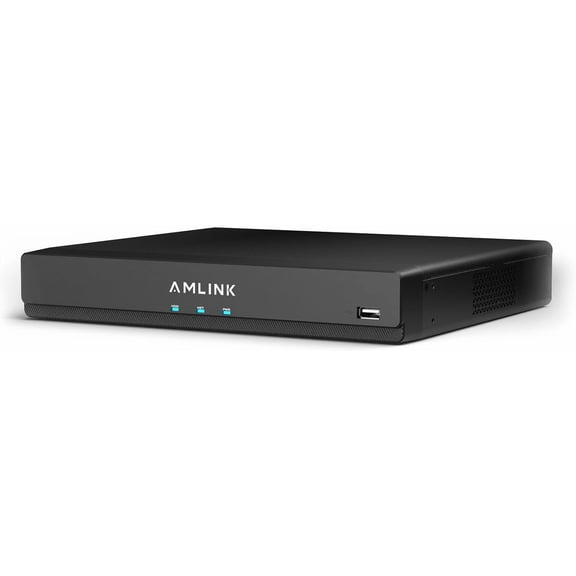 AMLINK 12MP 8CH AI NVR (8-Port PoE), Smart NVR, Human Detection & Vehicle Detection - Supports 8 x 12MP IP Cameras, Supports 1 x 20TB HDD (Not Included) ALN-4108E