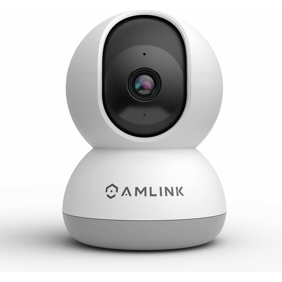 AMLINK 4MP WiFi Camera Indoor, Human Detection, Motion-Tracking, w/ 2-Way Audio, Pan/Tilt Wireless IP Camera (Wired Power), NDAA Compliant, 30ft Night Vision, Built in Siren, AL4M-P401W