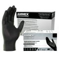 thumbnail image 1 of AMMEX Black Nitrile Exam Gloves, Size Small, 1000 Count, Light-Duty, 1 of 7
