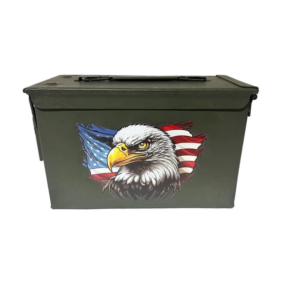 AMMO CAN MAN 30 Cal Ammo Can Grade 1 with UV Printed "Eagle and Flag"