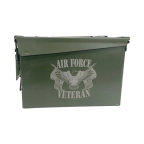 AMMO CAN MAN One (1) Laser Engraved "VETERAN - AIR FORCE" Grade 1 Ammo Can with or w/o Lock Kit - 30 Cal