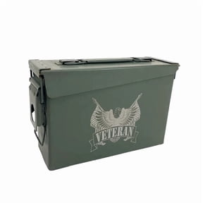 AMMO CAN MAN One (1) Laser Engraved "VETERAN" Grade 1 Ammo Can with or w/o Lock Kit - 30 Cal