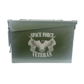 AMMO CAN MAN One (1) Laser Engraved "VETERAN - SPACE FORCE" Grade 1 Ammo Can with or w/o Lock Kit - 30 Cal
