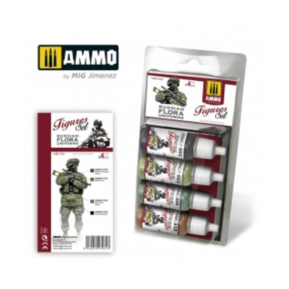 AMMO by Mig Jimenez Russian Flora Uniforms Figures Set New
