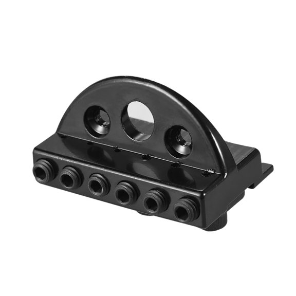 AMMOON 42.5mm Guitar Locking Lock Nut String Lock with 2 Wrench 2 Screw Black