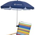 thumbnail image 1 of AMMSUN 43 inch Chair Umbrella with Universal Clamp Portable Clip UPF 50+ UV Protection,Navy Blue, 1 of 8