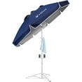 thumbnail image 1 of AMMSUN 6.5ft Lightweight Sports Beach Umbrella Portable Shade with Stand for Outdoor Games,Navy Blue, 1 of 8