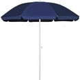 thumbnail image 1 of AMMSUN 6ft Blue Portable Picnic Umbrella  Small beach Patio Umbrella,Push Up & Tilt & Carry Bag, 1 of 8