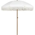 thumbnail image 1 of AMMSUN 7ft Fringe Patio Umbrella, Outdoor Table Tassels Umbrella with Push Button Tilt UPF50+ Shade Shelter,Cream White Camping Sun, 1 of 11