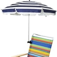AMMSUN 43'' Outdoor Chair Umbrella, UV Protection, Universal Clamp