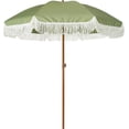thumbnail image 1 of AMMSUN 7ft Patio Umbrella with Fringe Tassel Outdoor UPF50+ Shade Tilt Shelter,Green, 1 of 8