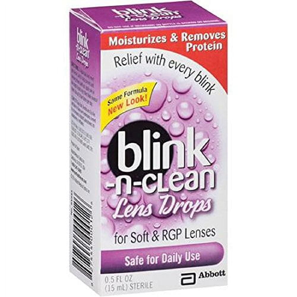 AMO Complete BlinkNClean Lens Drops for Any Soft Contact Lens, 0.5 FL