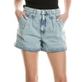 thumbnail image 1 of AMO DENIM womens AMO Marcella Pleated Short, 28, Blue, 1 of 4