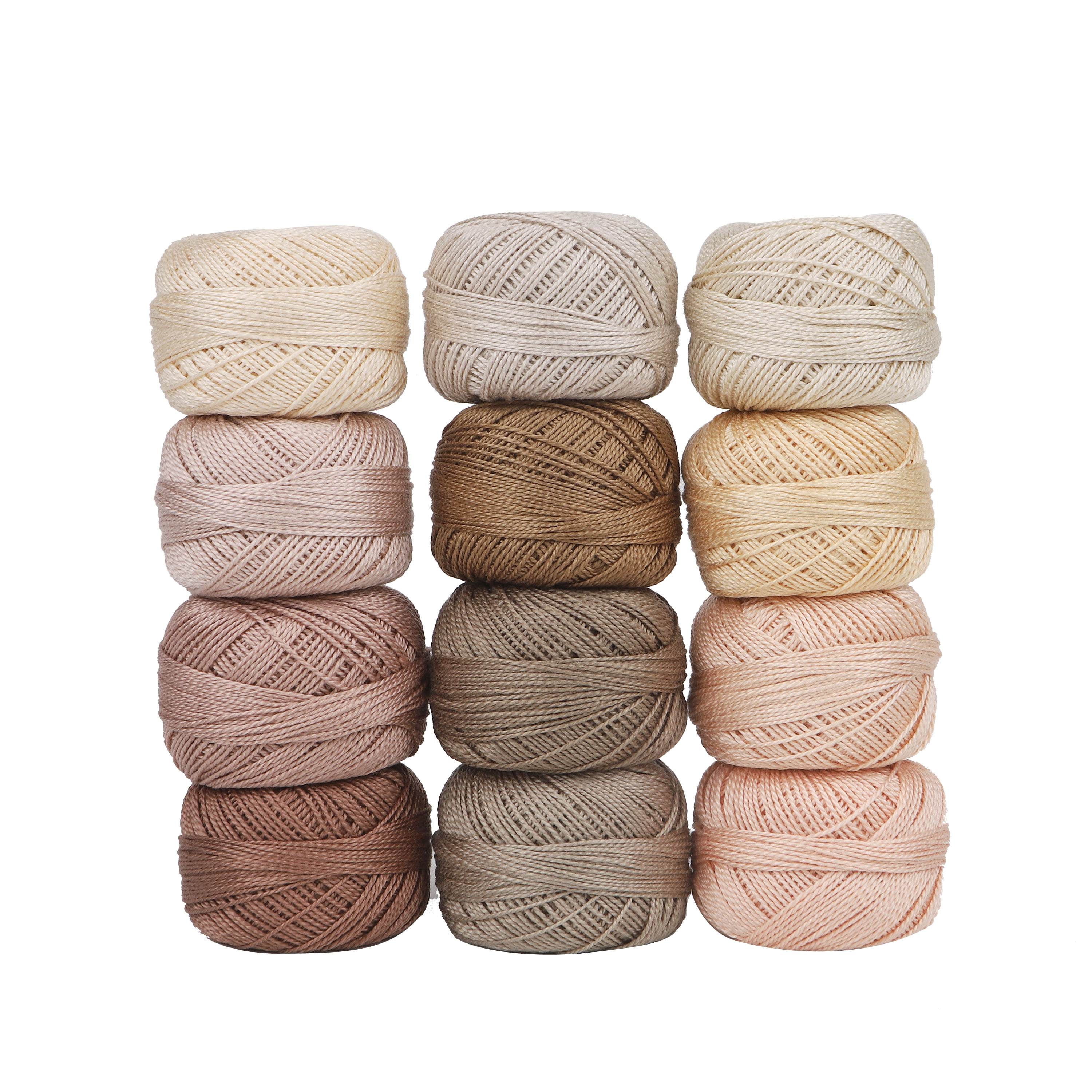 Raimbow Coloue Thread AMO Hilos Pearl Cotton Thread Size 8 Double Mercerized Egyptian Long ...