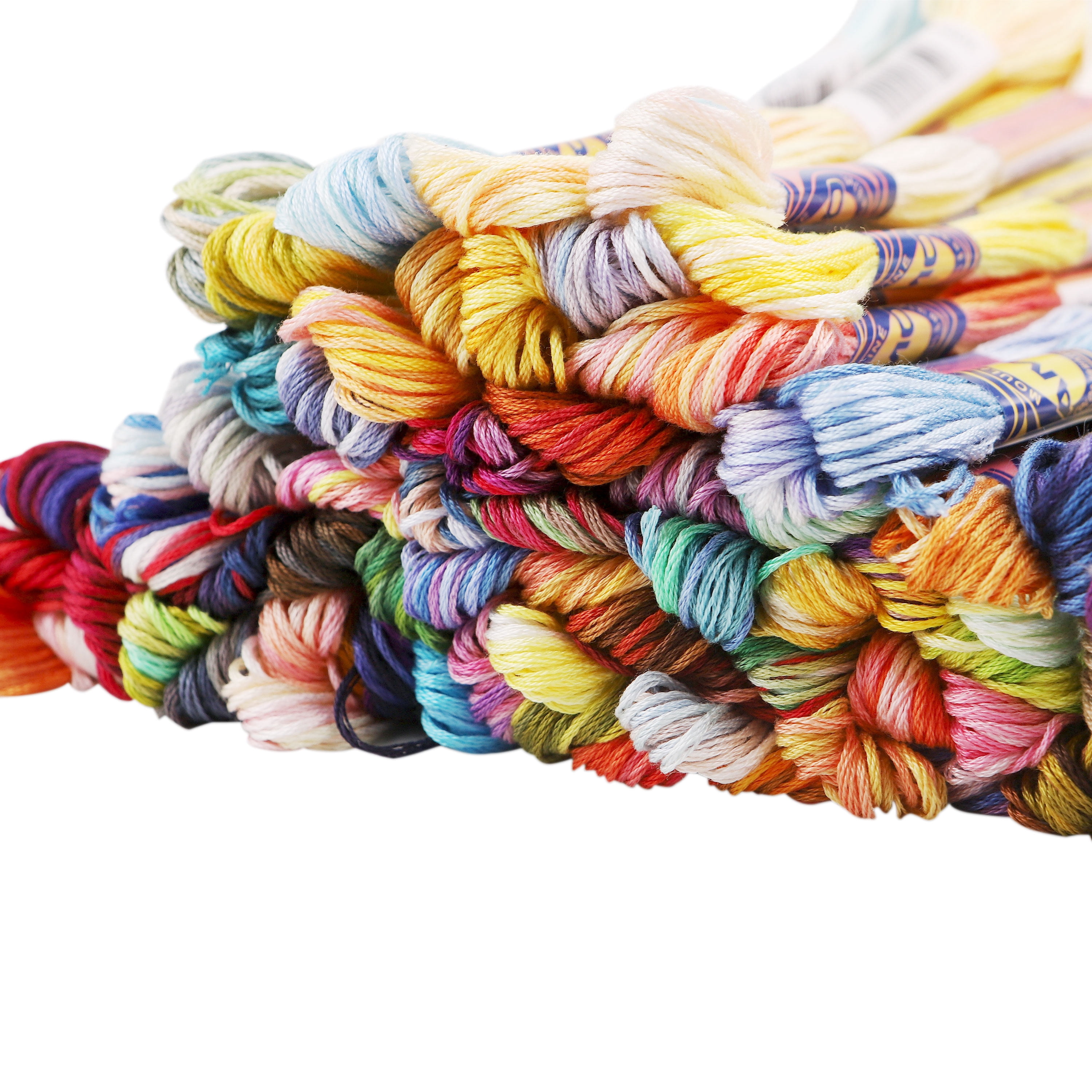 AMO Hilos Variegated Mercerized Egyptian Cotton Rainbow Color ...