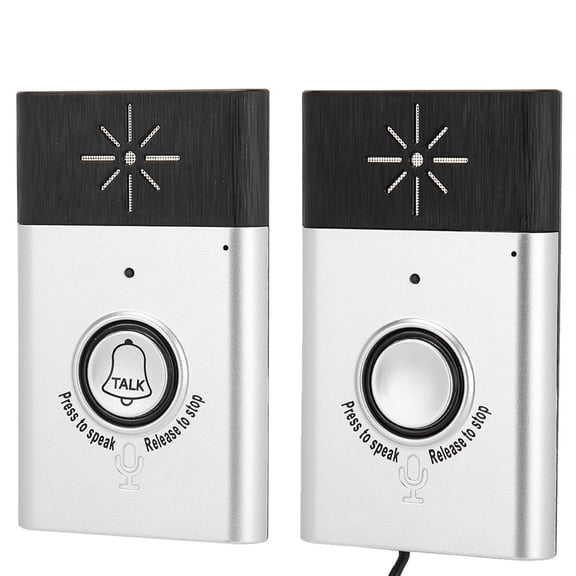 AMONIDA 2.4GHz Simple Wireless Low Power Voice Intercom Door Bell Two-way Conversation Home Door Bell Intercom Kit 1v1 New Update with USB