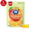 thumbnail image 1 of AMOS 4D Fruit Gummy Yellow Peach Burst, Fruity Snacks Jelly Filled 2.29oz Per Bag (8 Bags), 1 of 7